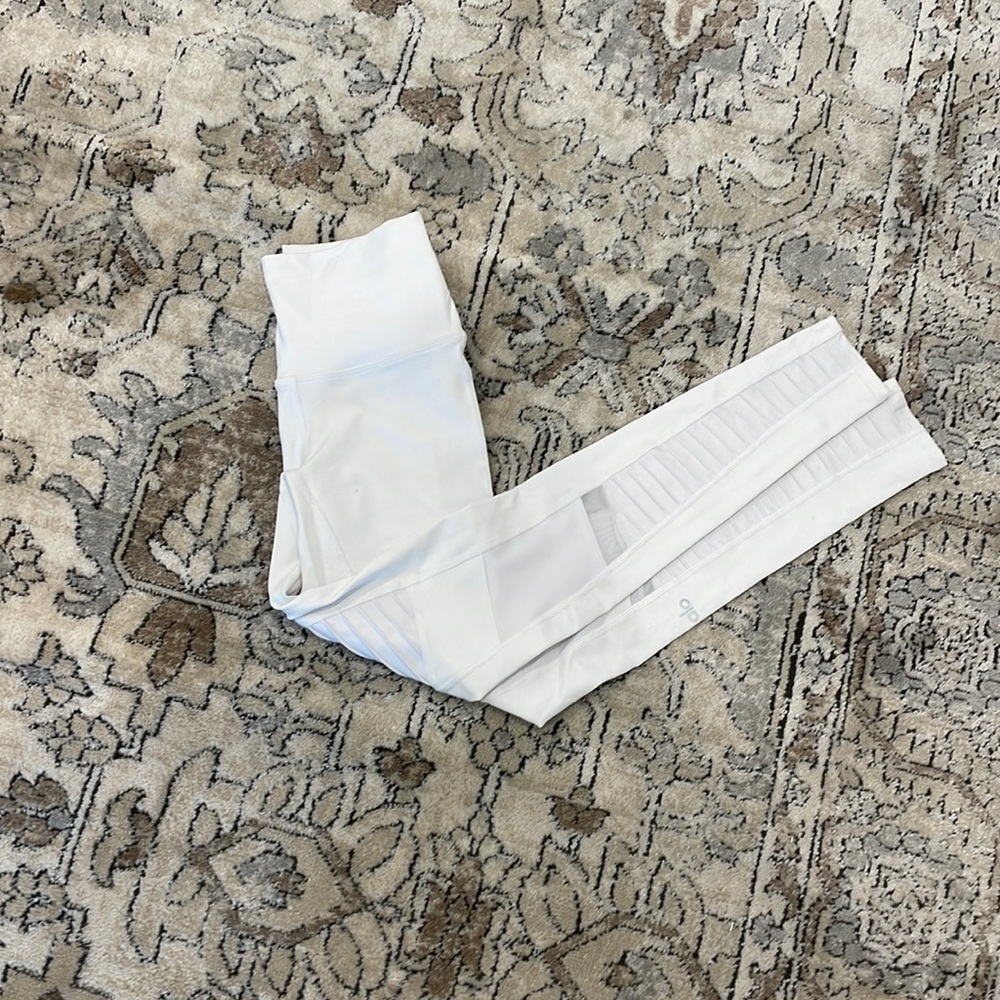White ALO leggings